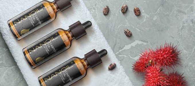 Nanoil Castor Oil para pele limpa e cabelo brilhante